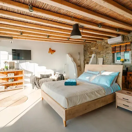 Апартаменты Mykonos Sympatico, Private Pool & Sea Vistas *