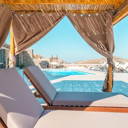 Апартаменты Mykonos Sympatico, Private Pool & Sea Vistas Псароу